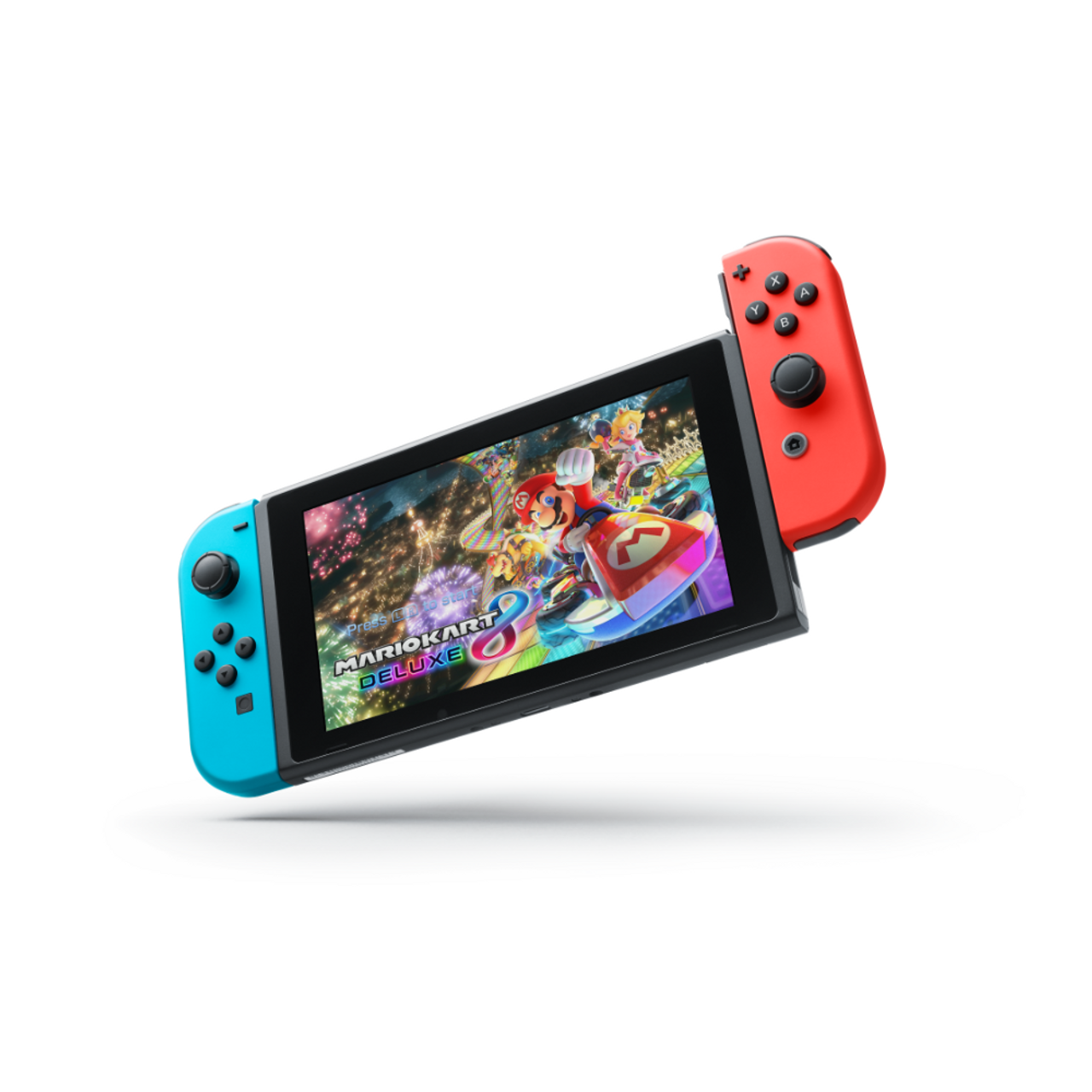 Nintendo - Switch Console Neon Red & Blue - Mario Kart 8 Deluxe Bundle (2024)
